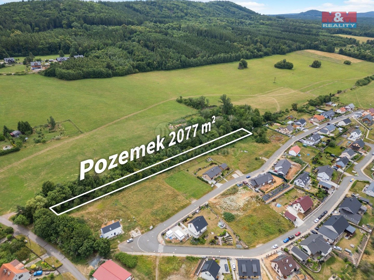 Zahrady, Nový Jáchymov, 2 077 m²