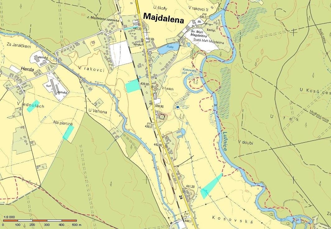 Zemědělské pozemky, Majdalena, 2 504 m²