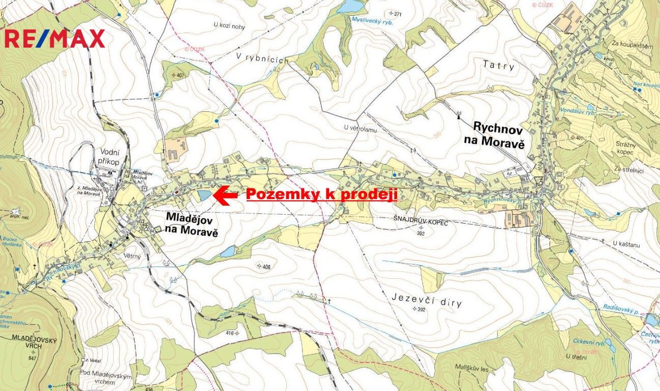 Prodej pozemek pro bydlení - Mladějov na Moravě, 7 880 m²