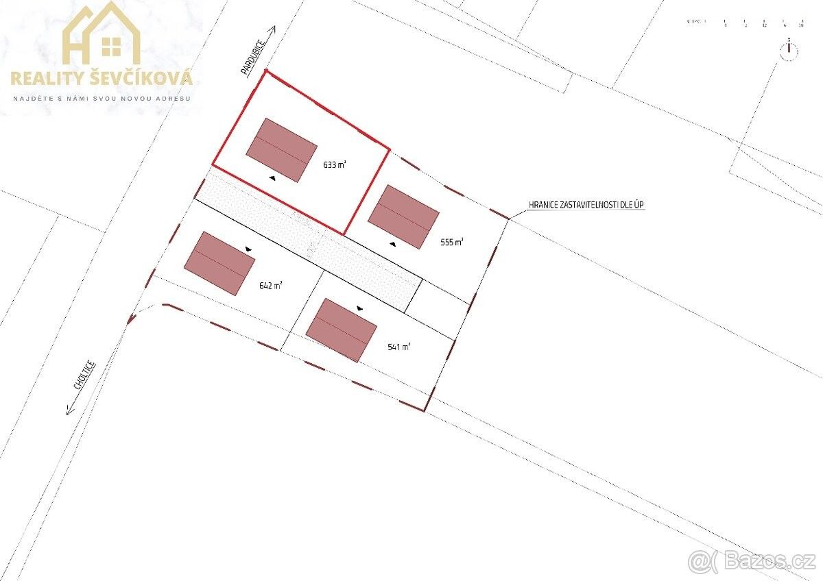 Prodej pozemek pro bydlení - Přelouč, 535 01, 633 m²