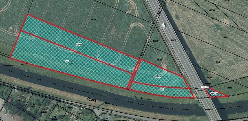 Zemědělské pozemky, Malé Hoštice, Opava, 10 068 m²