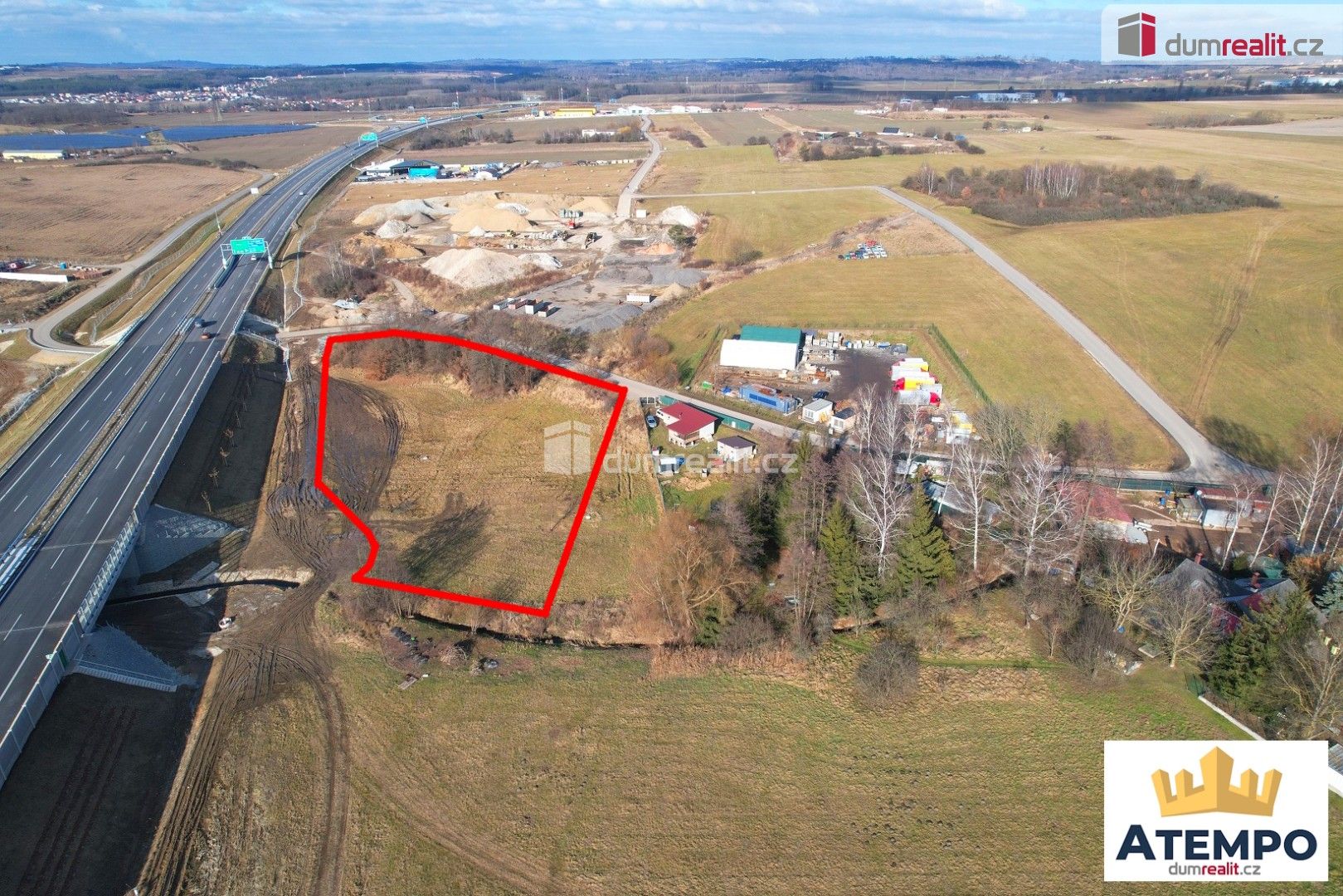 Prodej komerční pozemek - Hůry, 6 066 m²