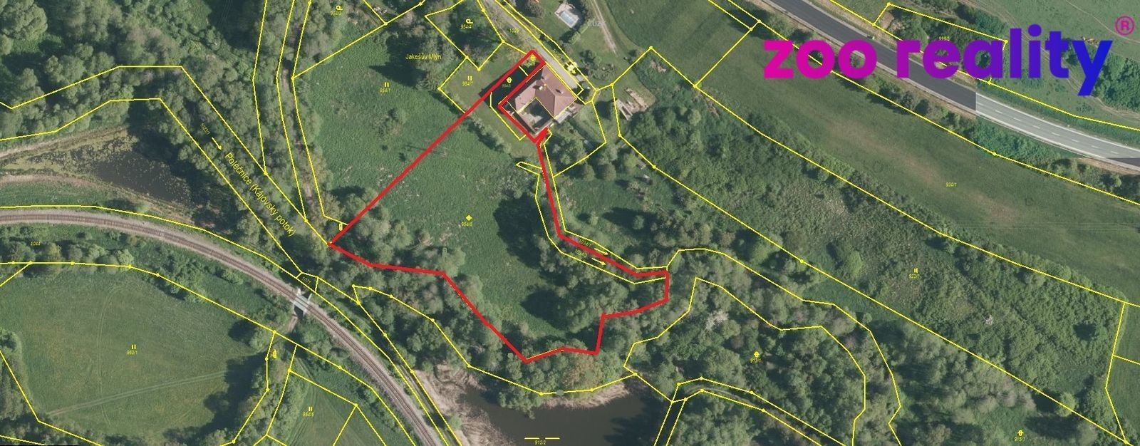Louky, Kladenské Rovné, Kájov, 7 754 m²