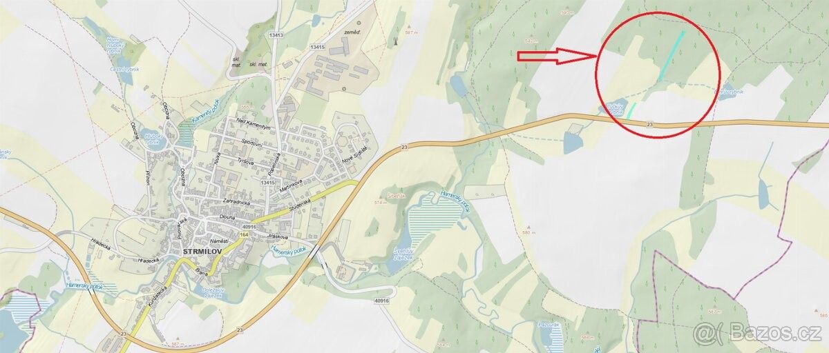 Prodej les - Strmilov, 378 53, 671 m²