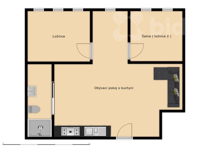 2+kk, Havlíčkova, Trutnov, 62 m²