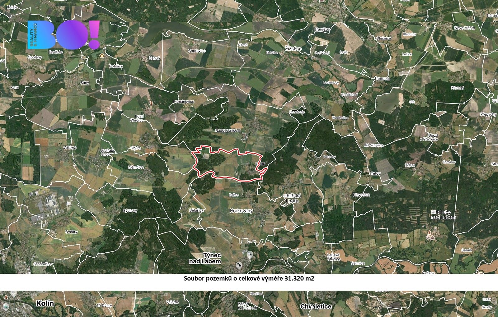 Zemědělské pozemky, Lipec, 31 320 m²
