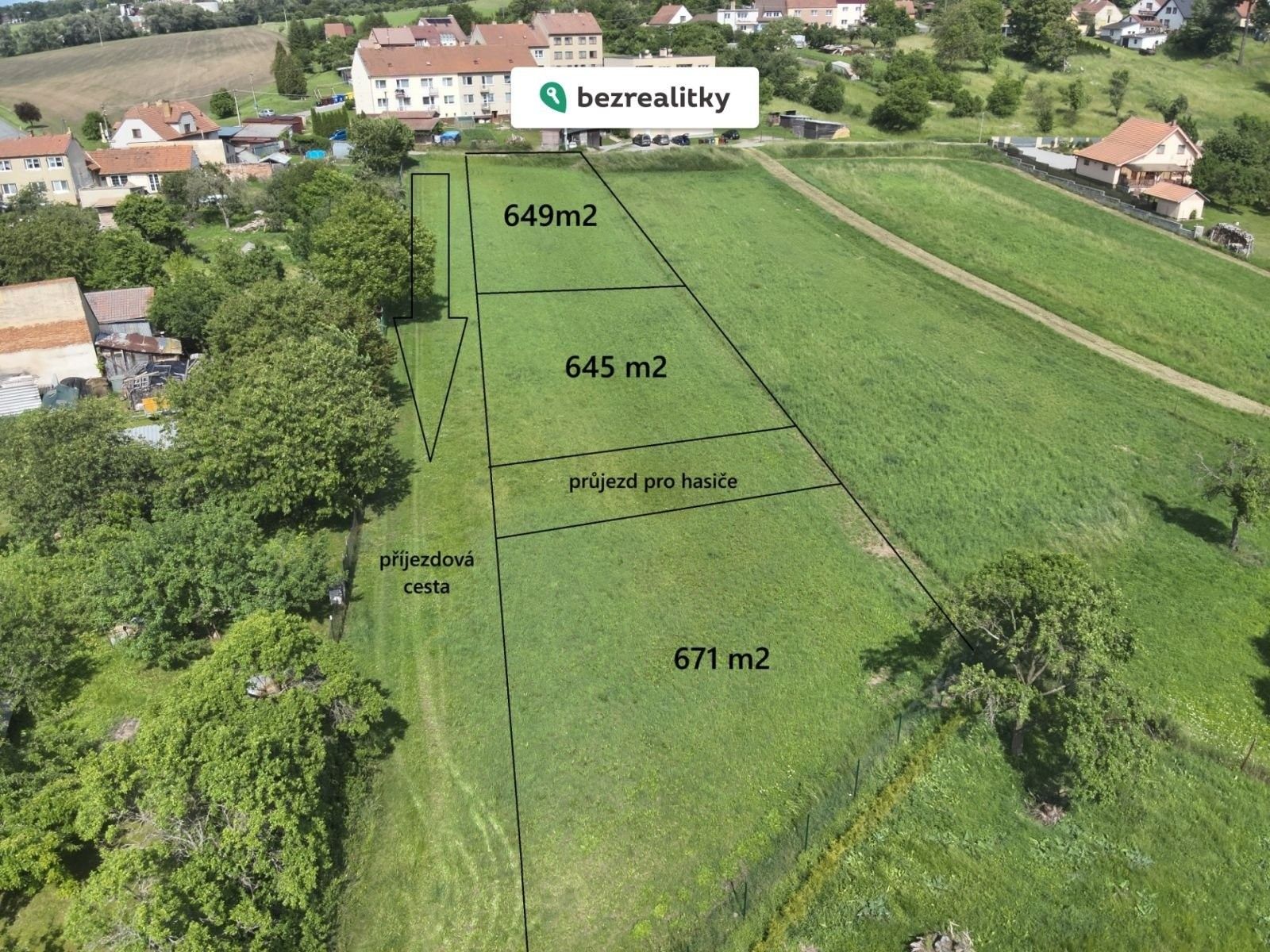 Pozemky pro bydlení, Šebetov, 650 m²