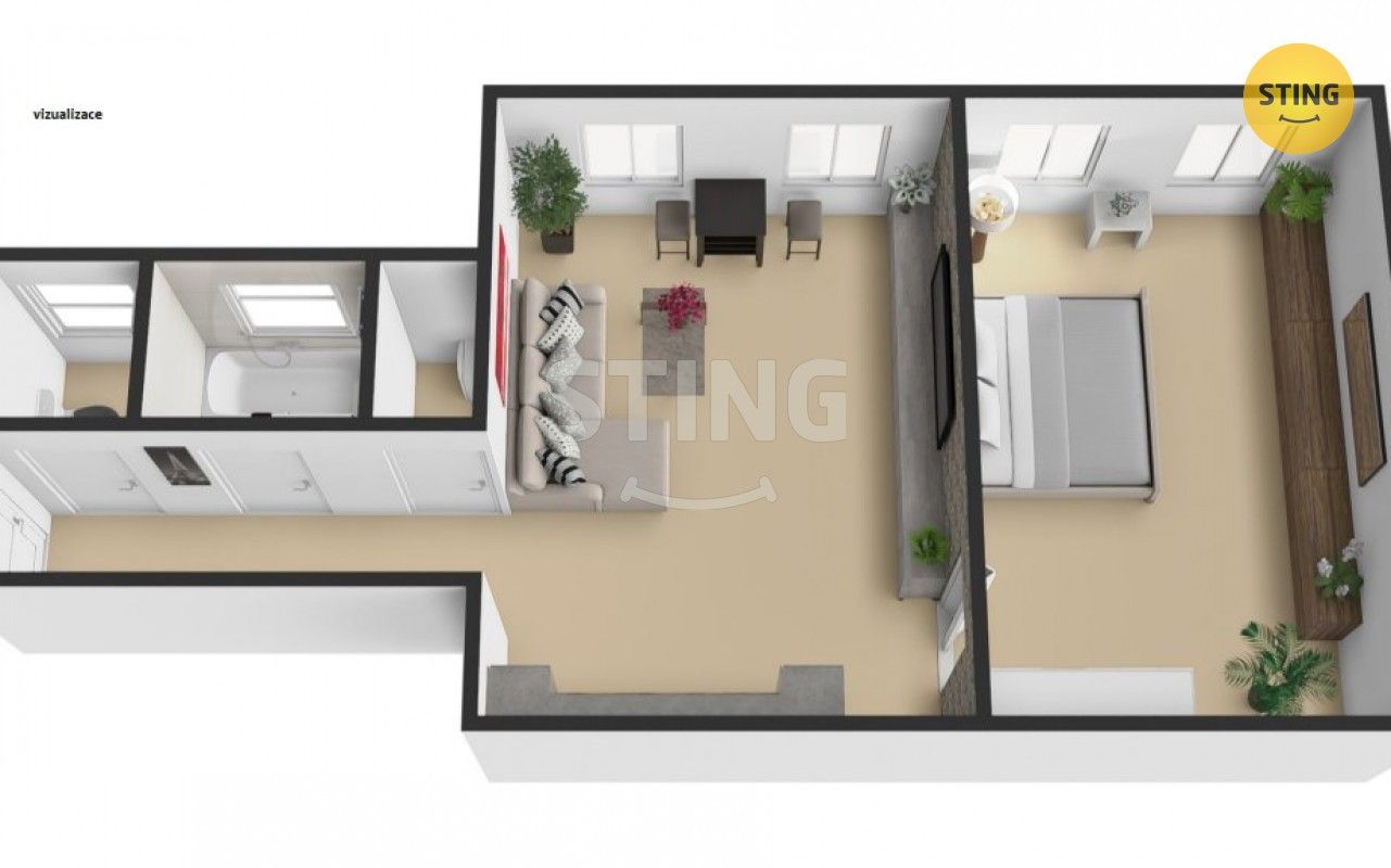 Pronájem byt 2+kk - nám. Svobody, Přerov, 56 m²