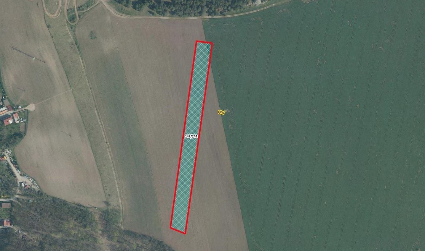 Zemědělské pozemky, Uhy, 9 782 m²