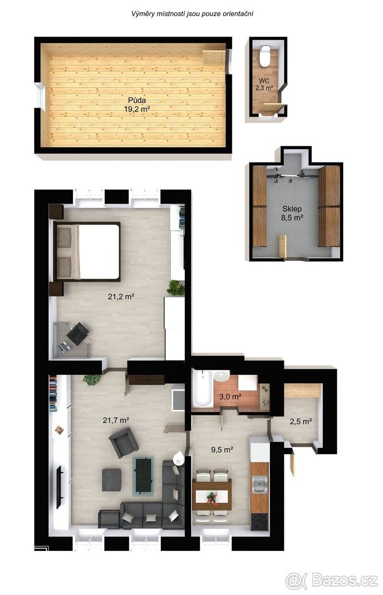 Prodej byt 2+1 - Jablonec nad Nisou, 466 01, 53 m²