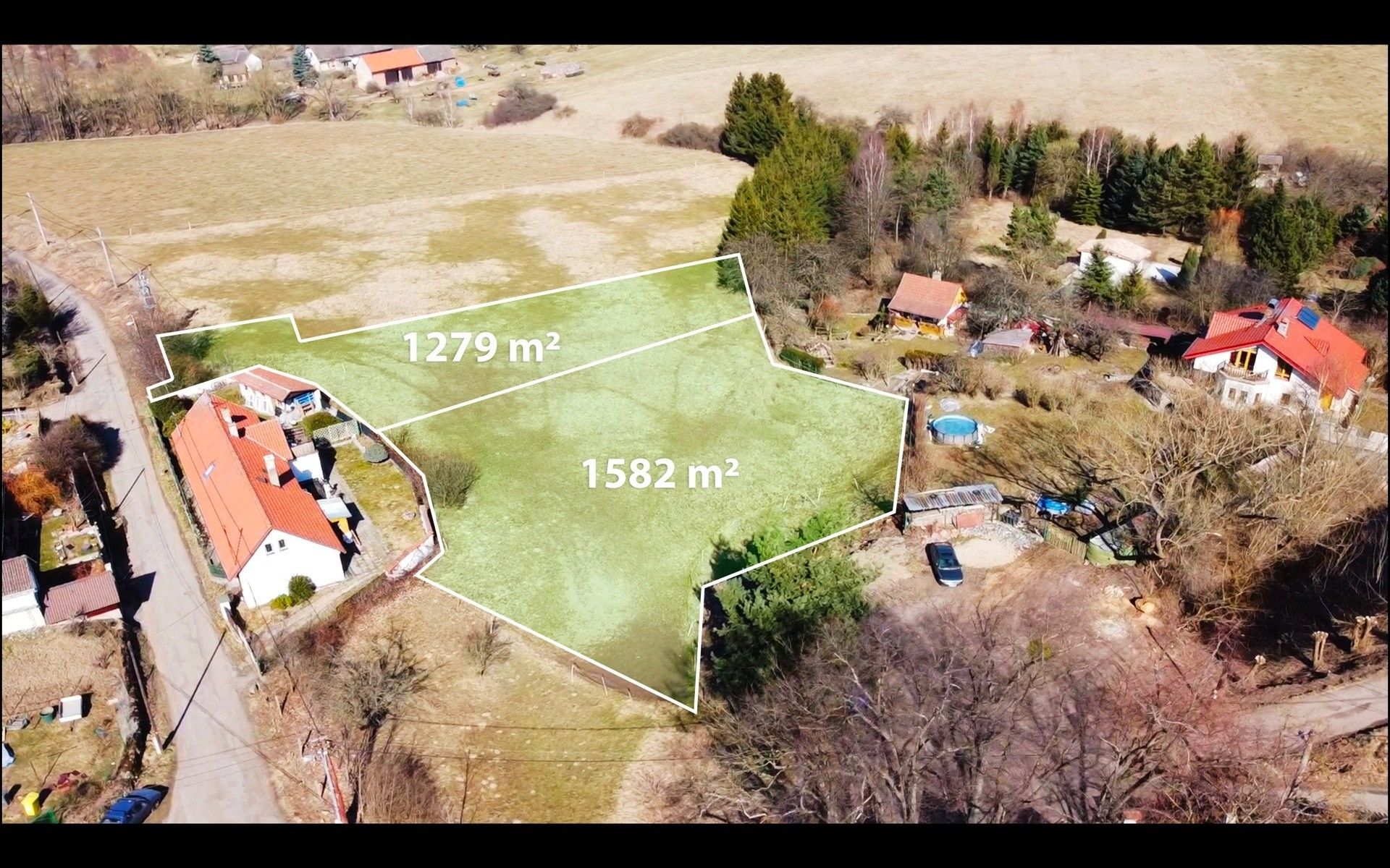 Pozemky pro bydlení, Vlkovec, Chocerady, 1 582 m²