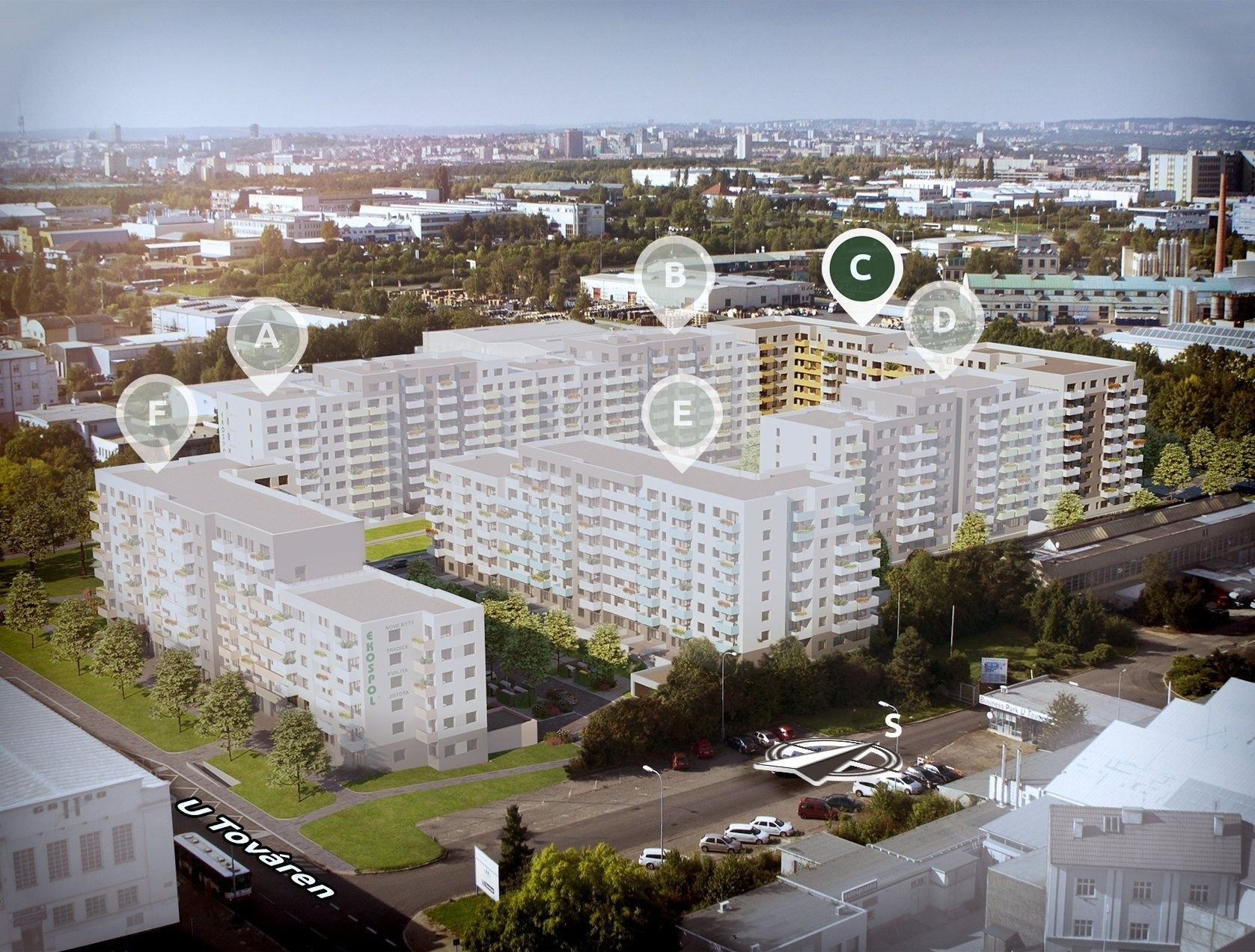 2+kk, U továren, Praha, 45 m²