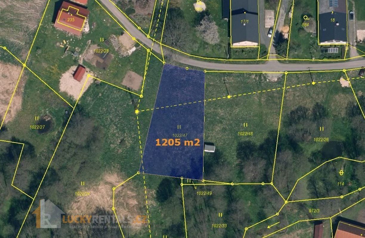 Prodej pozemek pro bydlení - Břevniště, Hamr na Jezeře, 1 205 m²