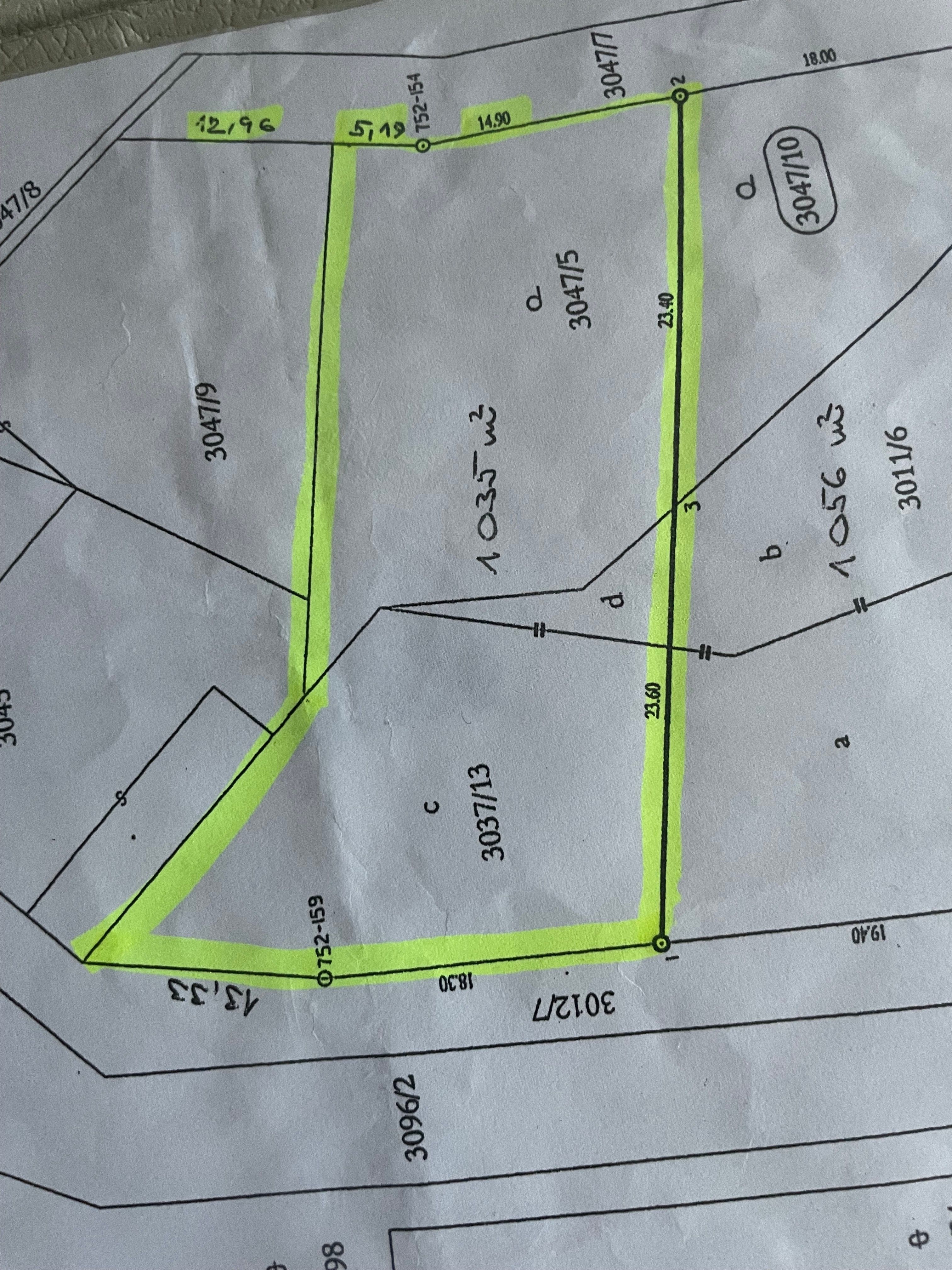 Pozemky pro bydlení, Městec Králové, 1 035 m²