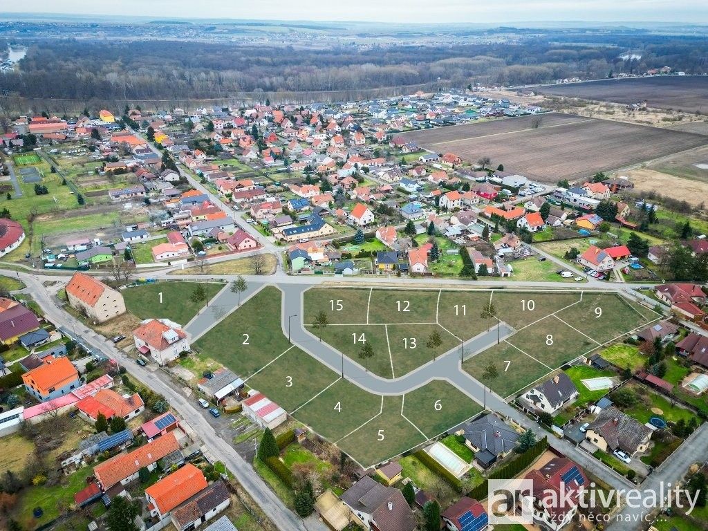 Pozemky pro bydlení, K Bažantnici, Obříství, 1 281 m²