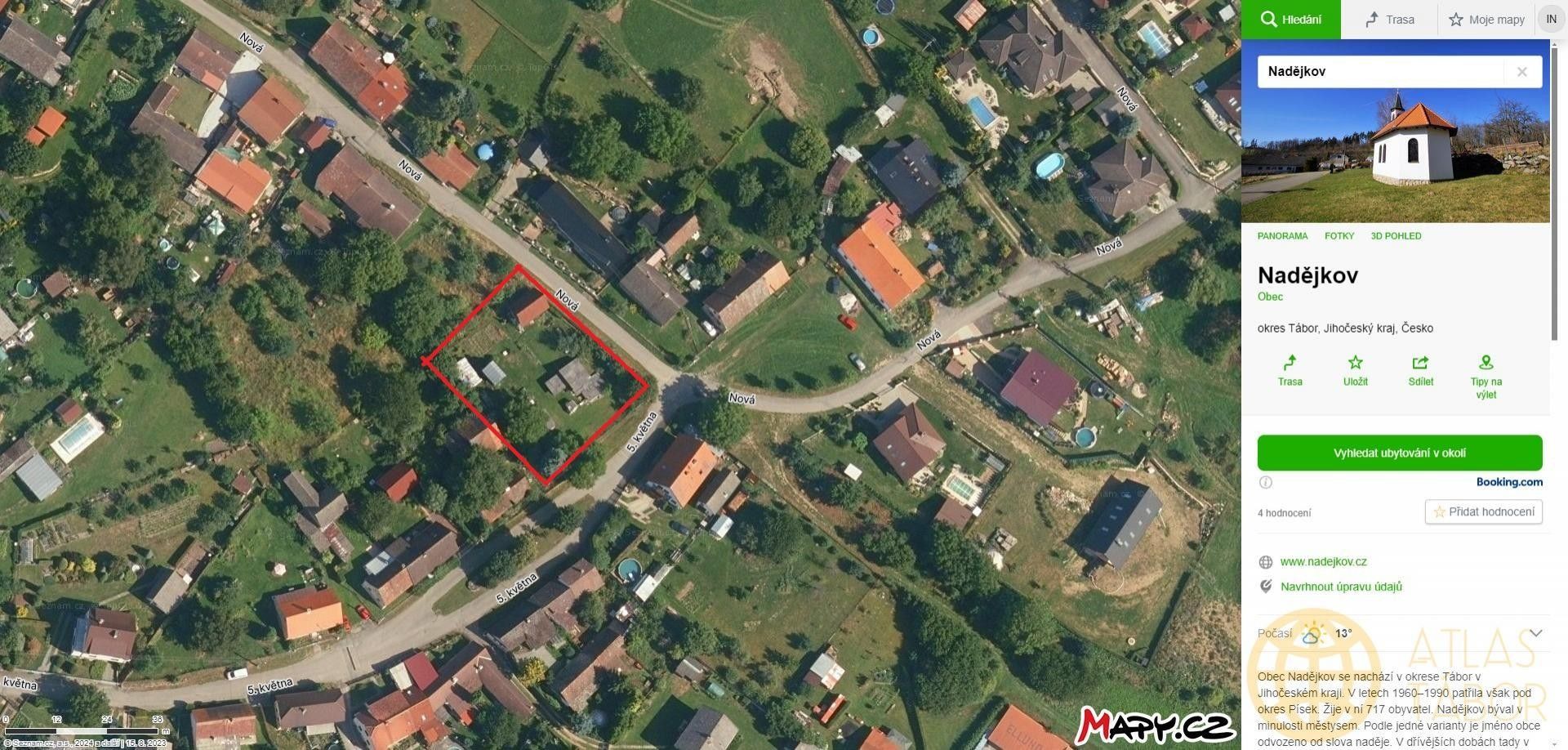 Prodej pozemek pro bydlení - 5. května, Nadějkov, 1 387 m²
