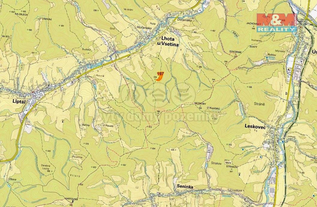 Prodej les - Vsetín, 755 01, 8 758 m²