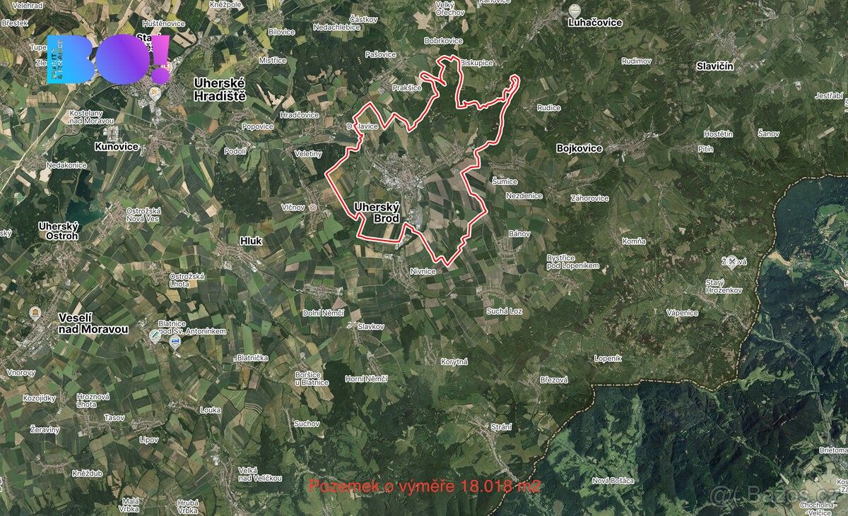 Zemědělské pozemky, Uherský Brod, 688 01, 23 786 m²