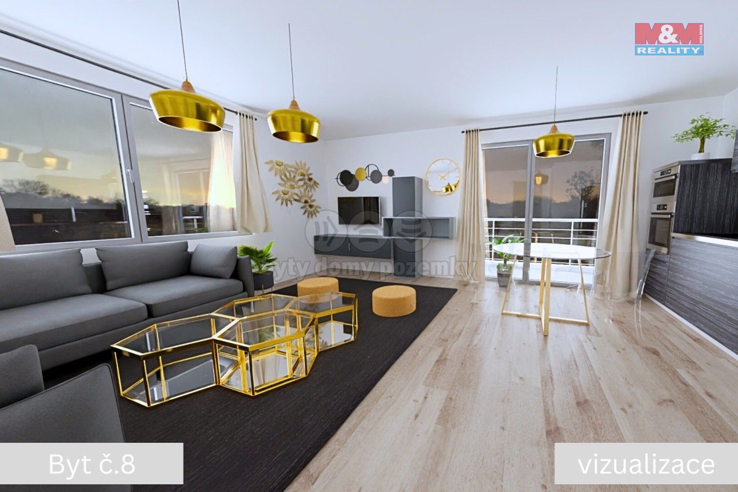 2+kk, Žleby, 63 m²