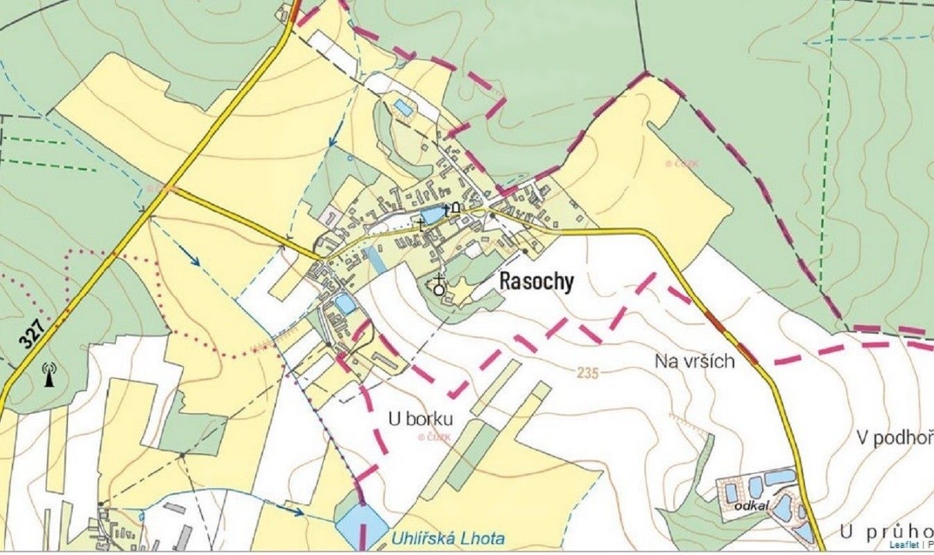 Prodej zahrada - Rasochy, Uhlířská Lhota, 2 175 m²