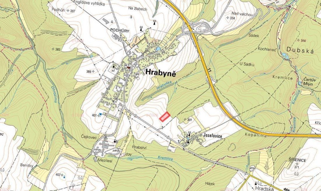 Zemědělské pozemky, Hrabyně, 7 289 m²