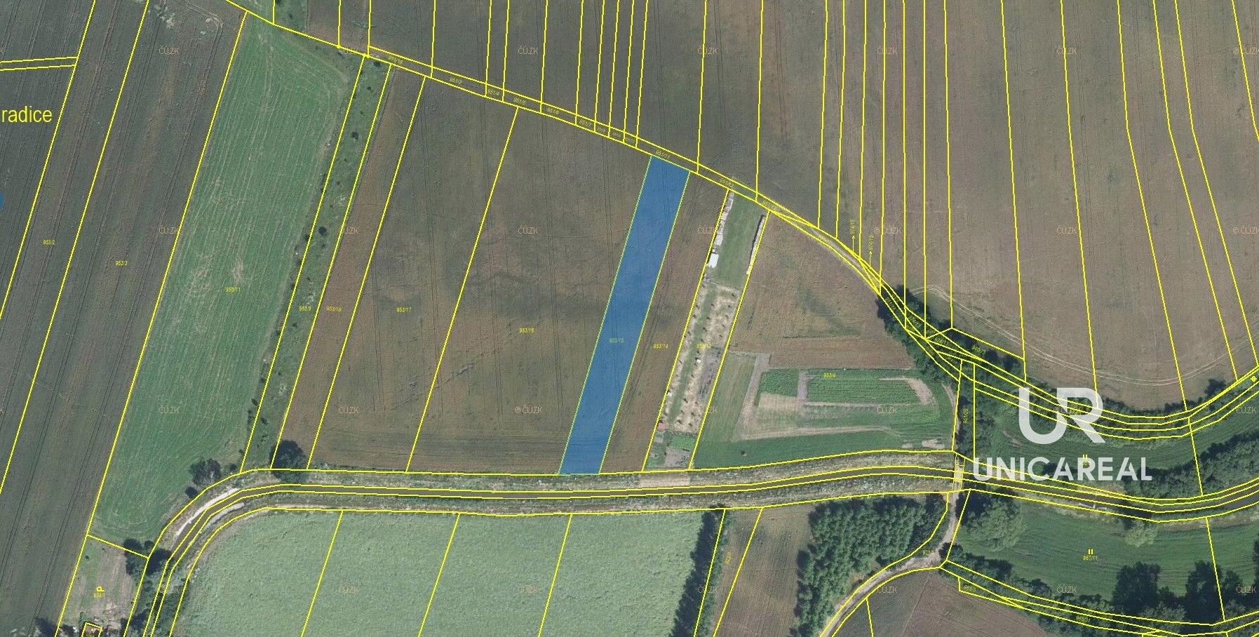 Zemědělské pozemky, Rajhradice, 2 047 m²