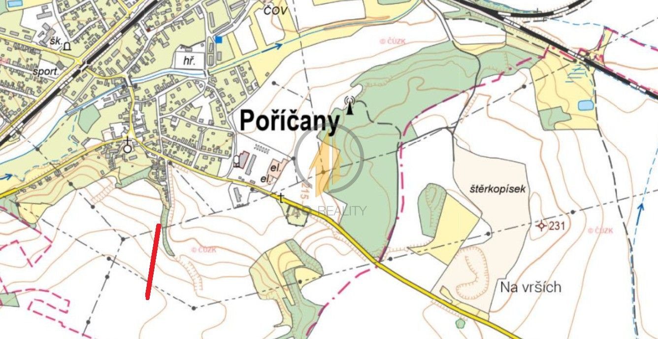 Prodej zemědělský pozemek - Poříčany, 2 796 m²
