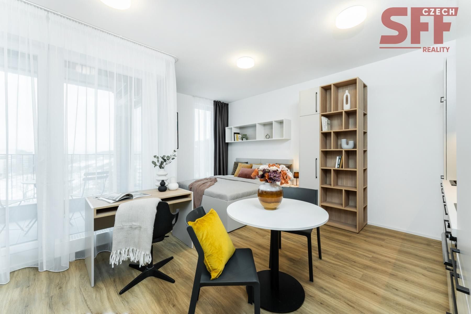 Pronájem byt 1+kk - Vysočanská, metro Praha, 34 m²