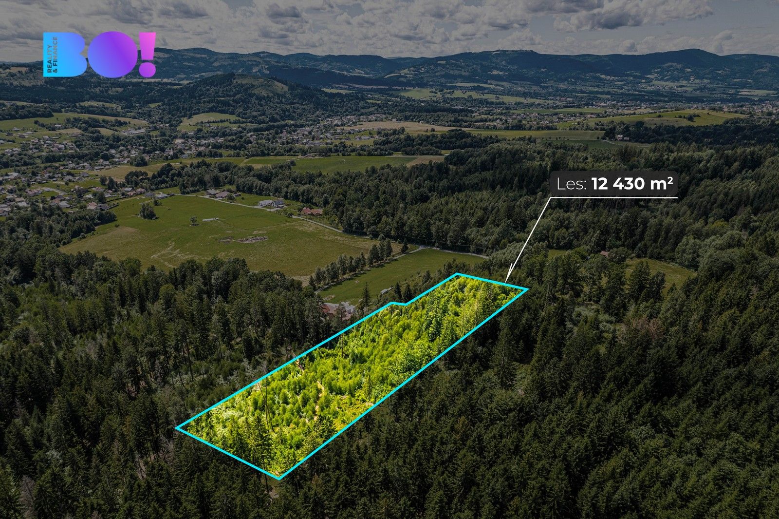 Lesy, Písek, 12 430 m²