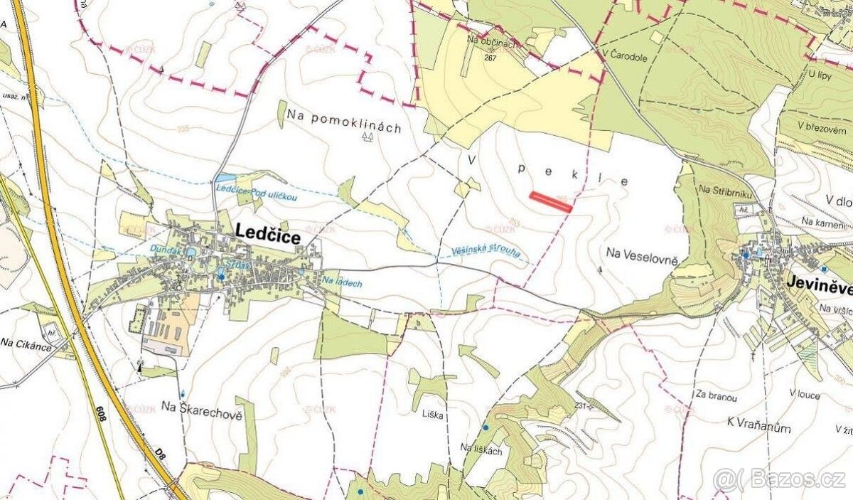 Prodej zemědělský pozemek - Ledčice, 277 08