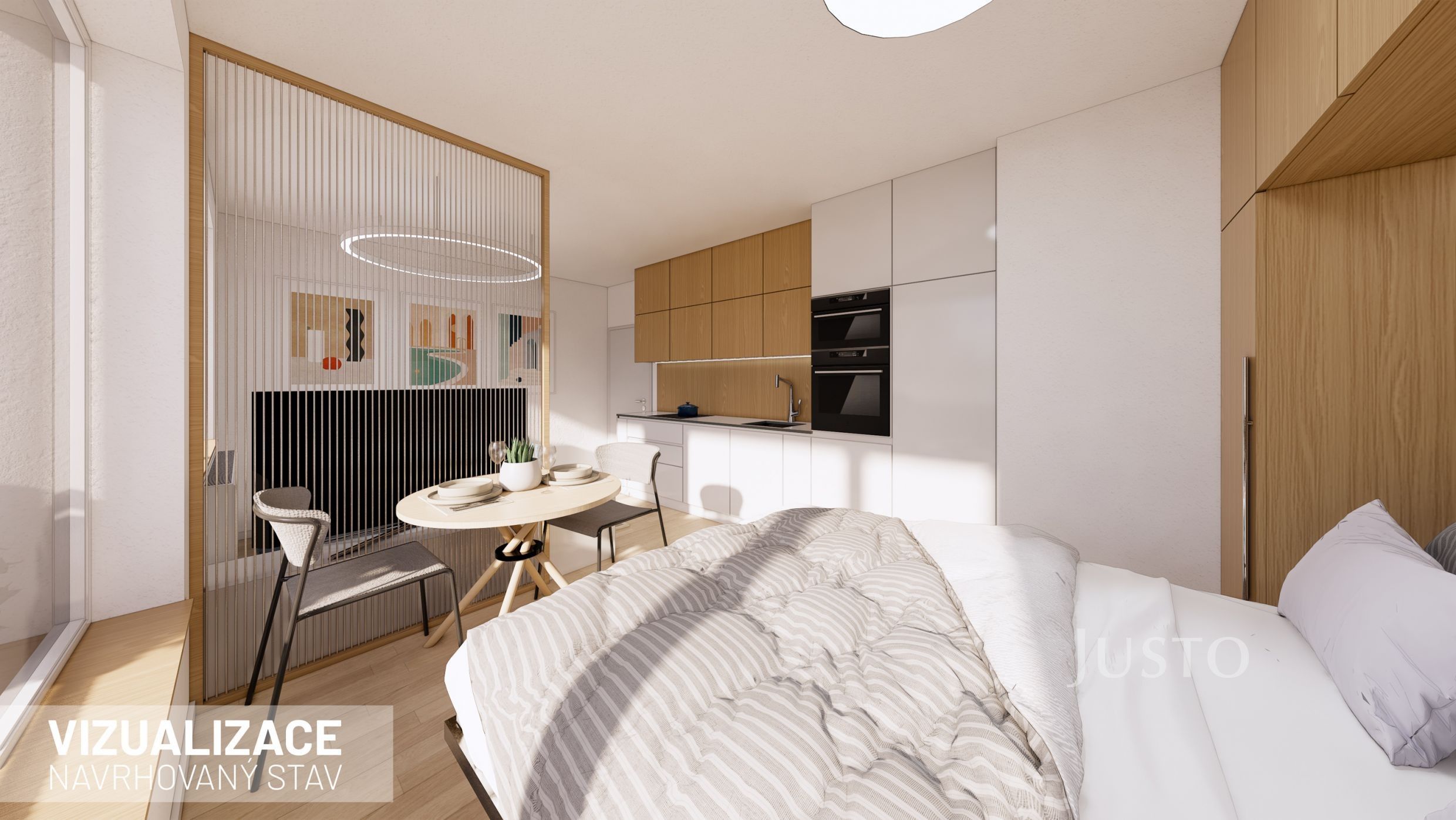 1+kk, Pod Harfou, Praha, 30 m²