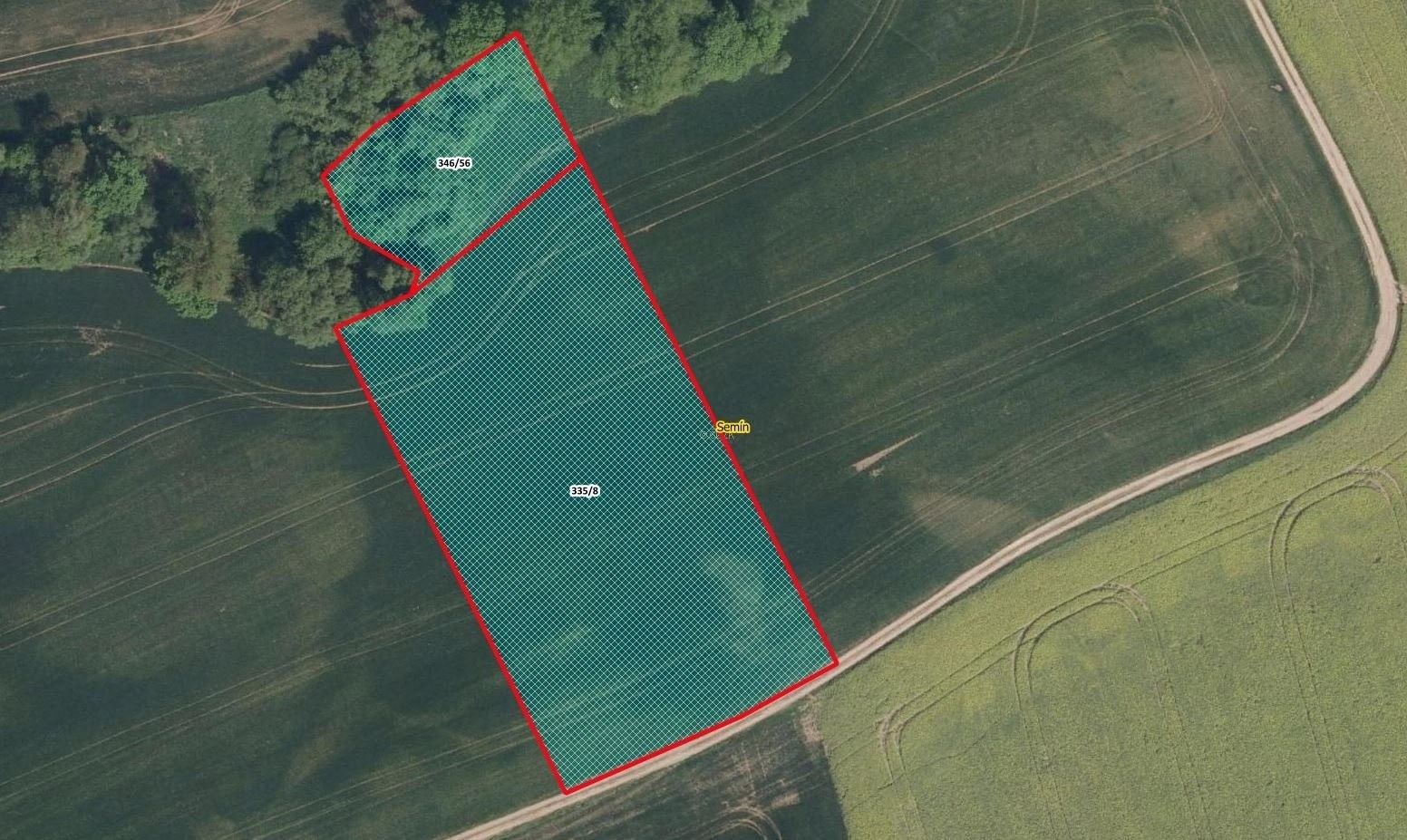 Zemědělské pozemky, Semín, 4 639 m²