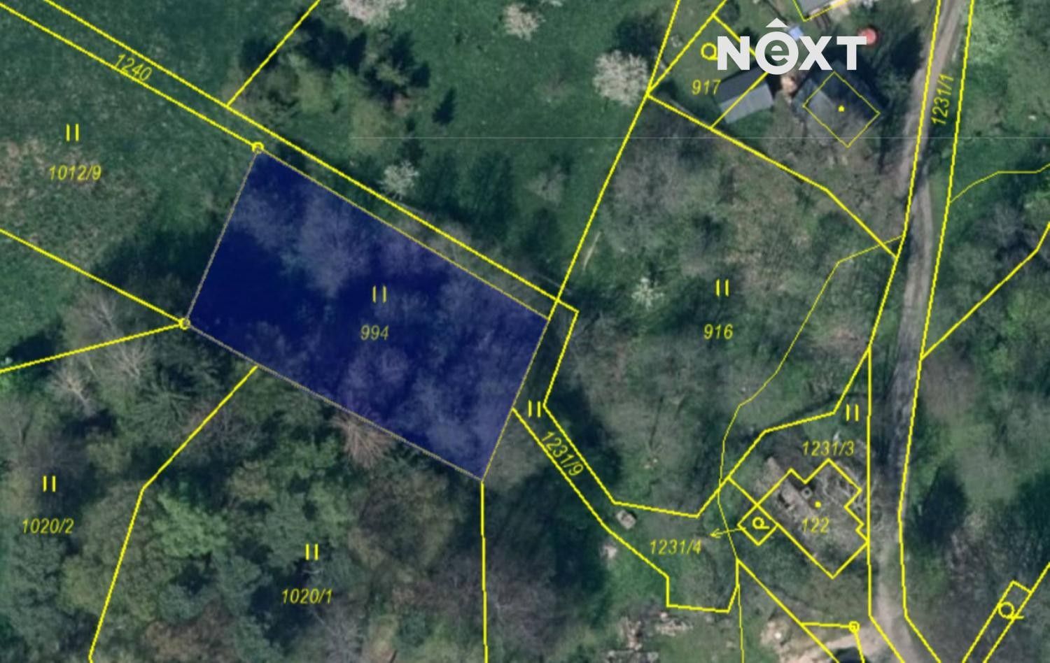 Prodej pozemek pro bydlení - Lipnice, Kunratice, 1 823 m²