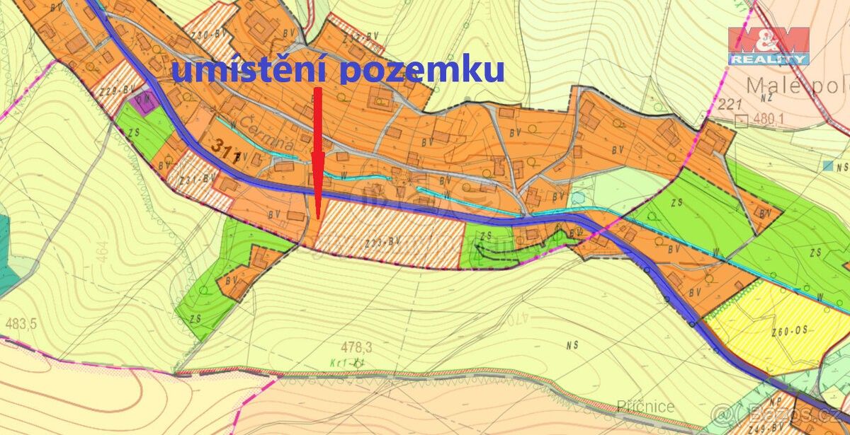 Prodej pozemek pro bydlení - Horní Čermná, 561 56, 1 150 m²