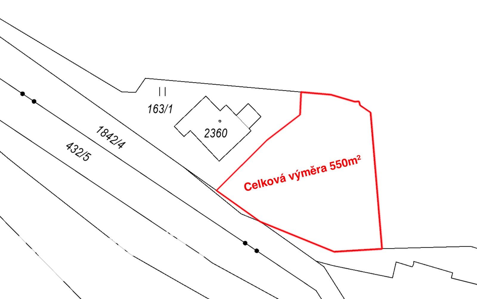 Prodej pozemek pro bydlení - Pardubická, Hradec Králové, 550 m²