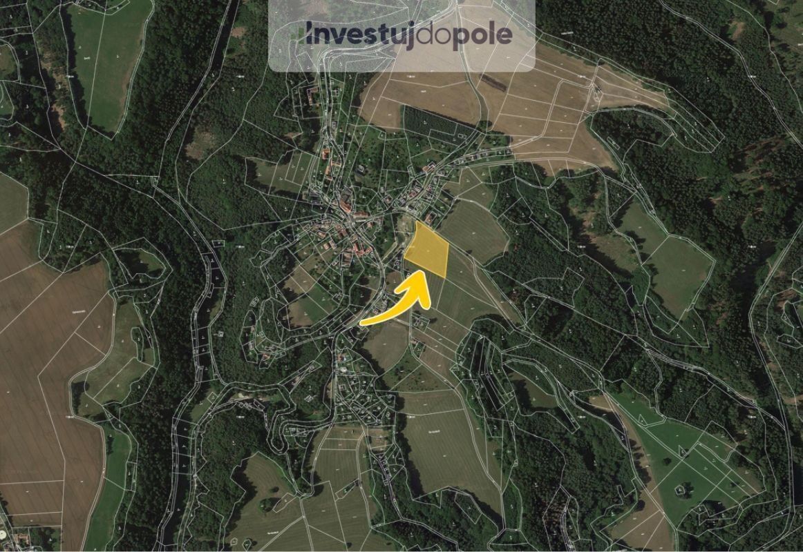 Prodej zemědělský pozemek - Krčkovice, Hrubá Skála, 4 817 m²