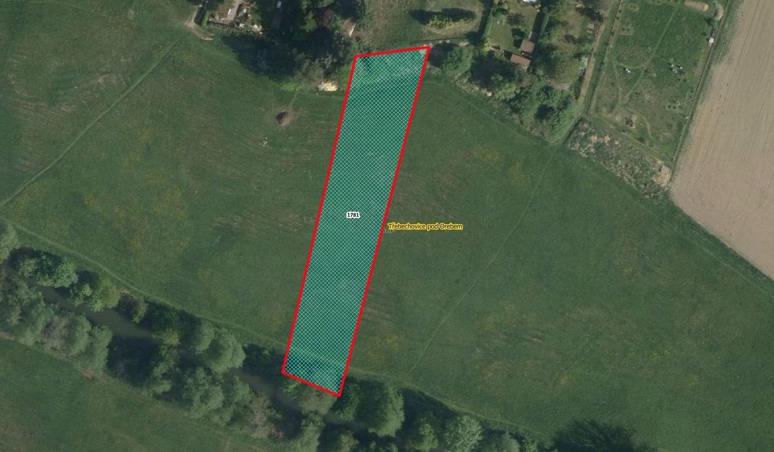 Zahrady, Třebechovice pod Orebem, 1 281 m²