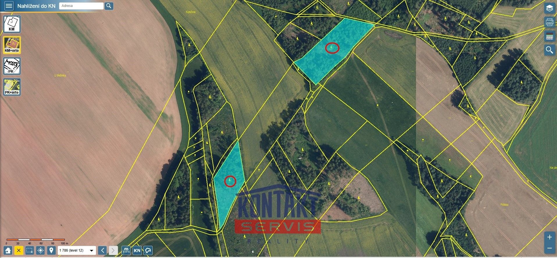 Lesy, Nová Ves nad Popelkou, 10 427 m²