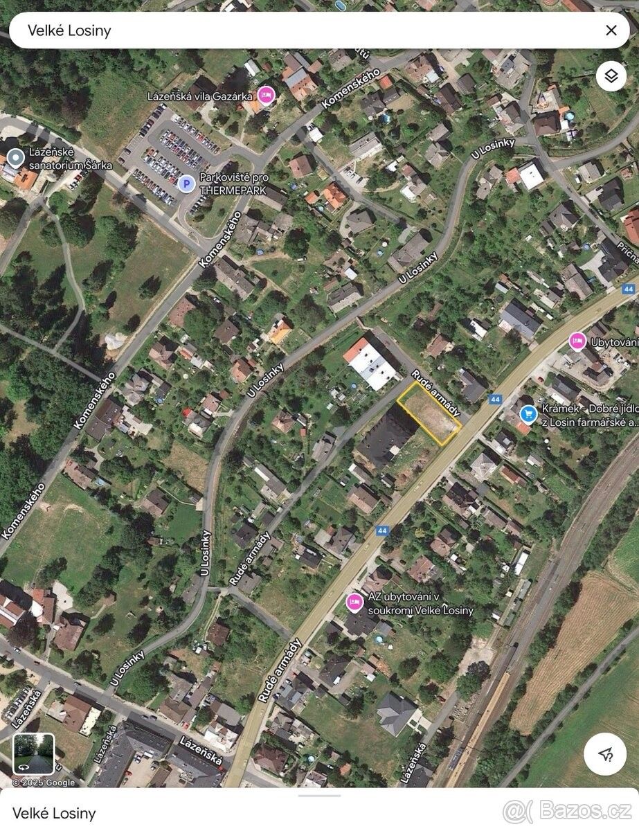 Prodej pozemek pro bydlení - Velké Losiny, 788 15, 970 m²