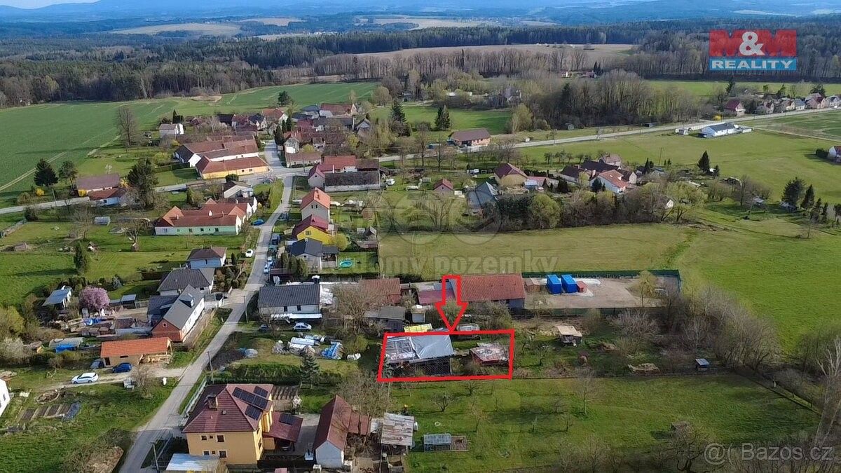 Pozemky pro bydlení, Borovany, 373 12, 834 m²