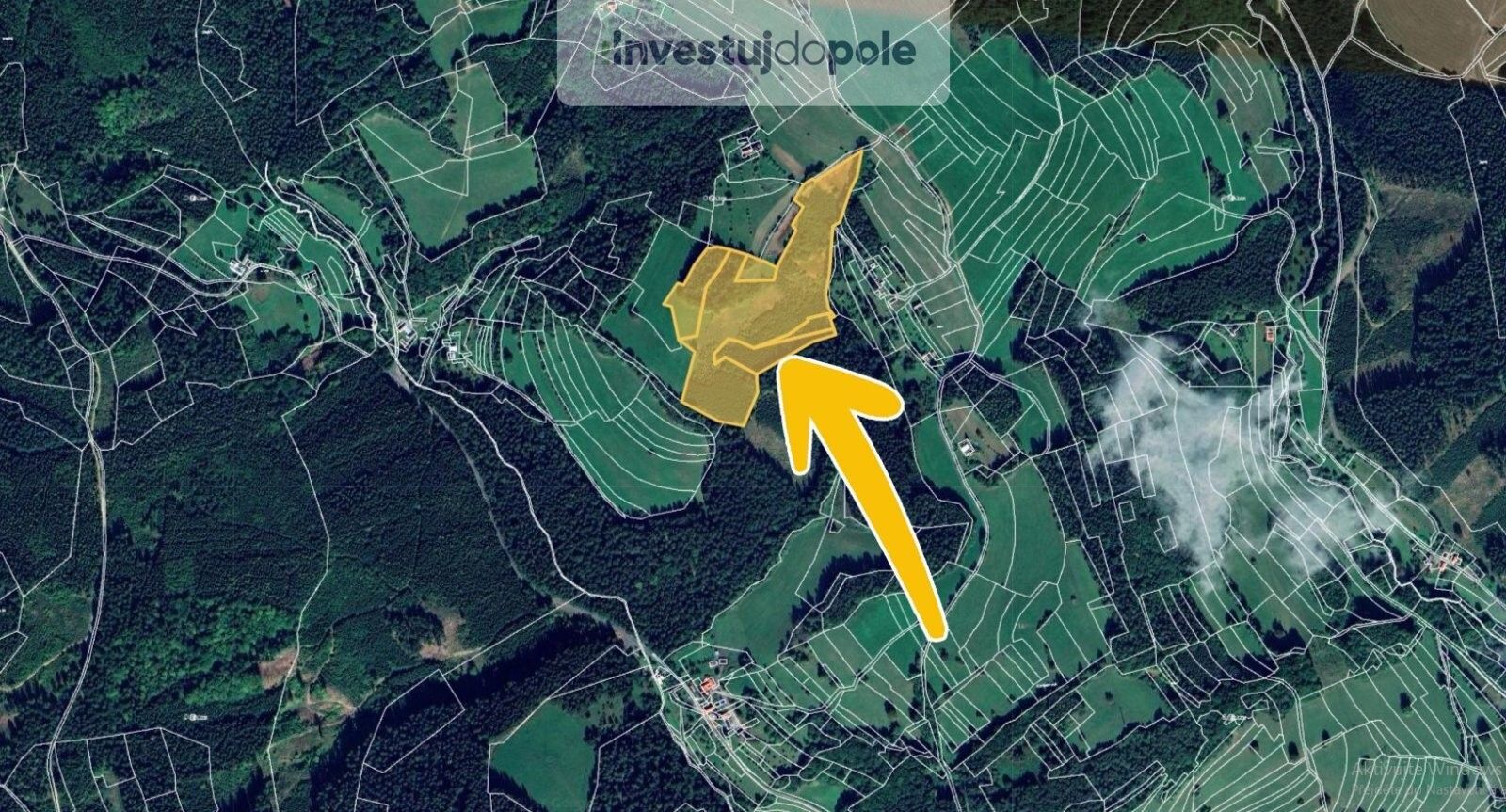 Prodej les - Valašská Senice, 54 930 m²