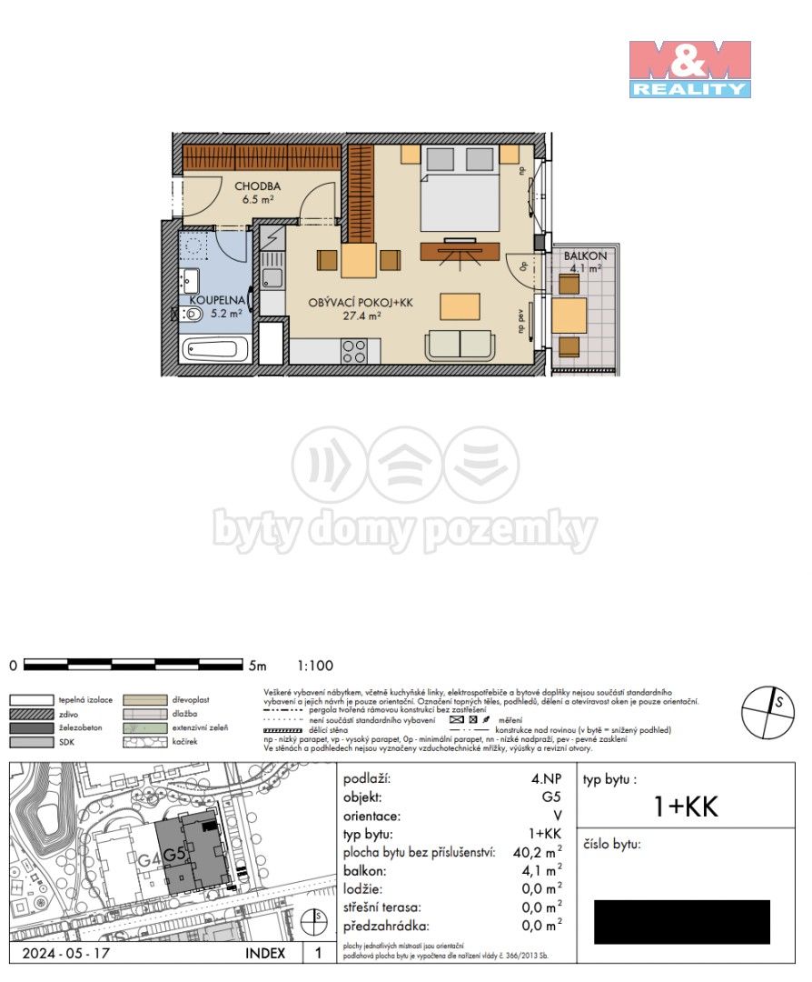 Prodej byt 1+kk - Honzíkova, Praha, 40 m²