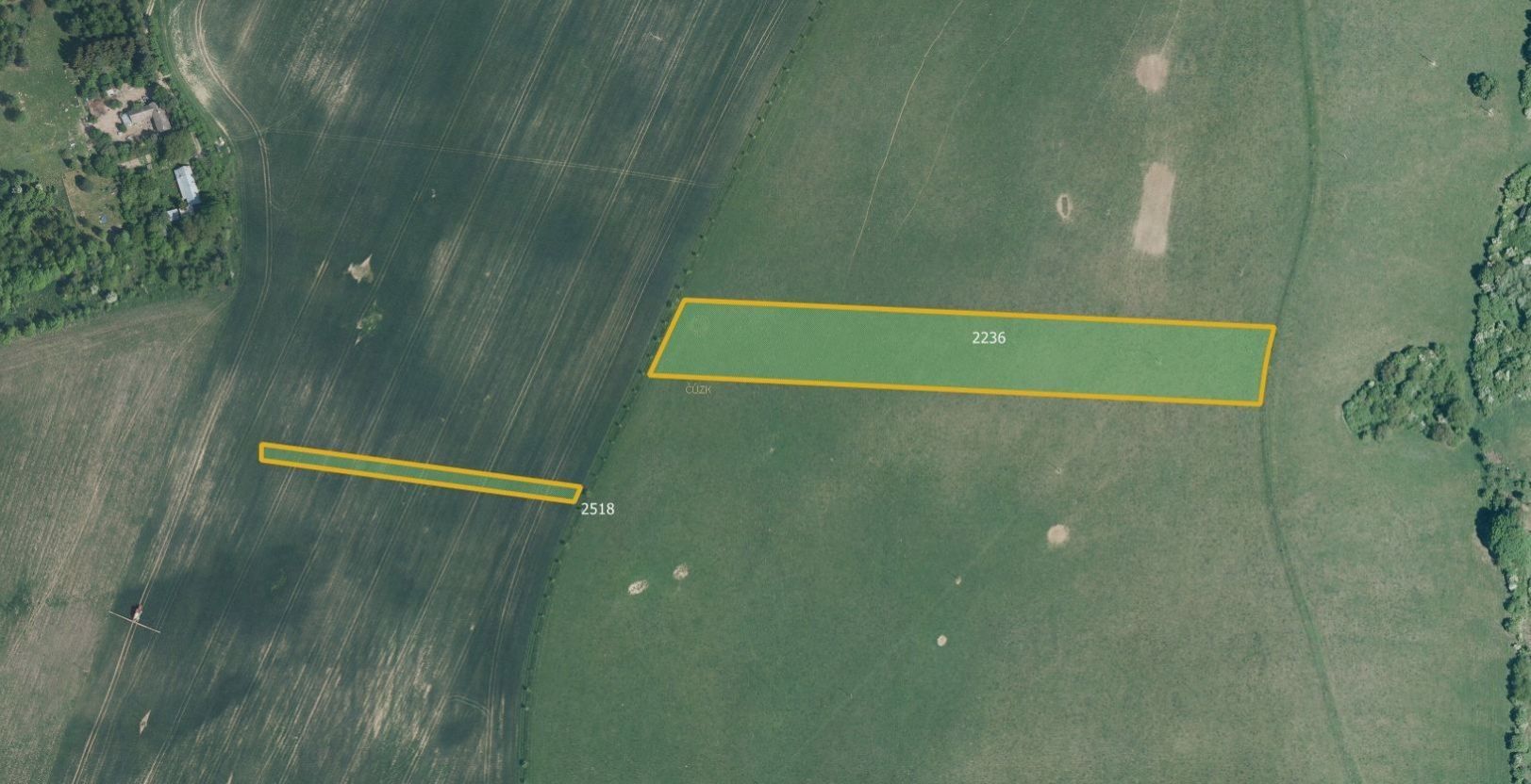 Louky, Bohuslavice u Zlína, 7 373 m²