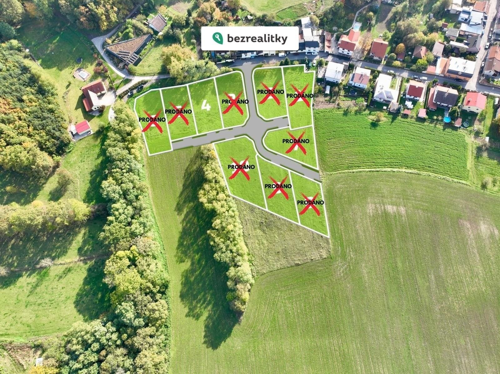 Pozemky pro bydlení, Blevice, 805 m²