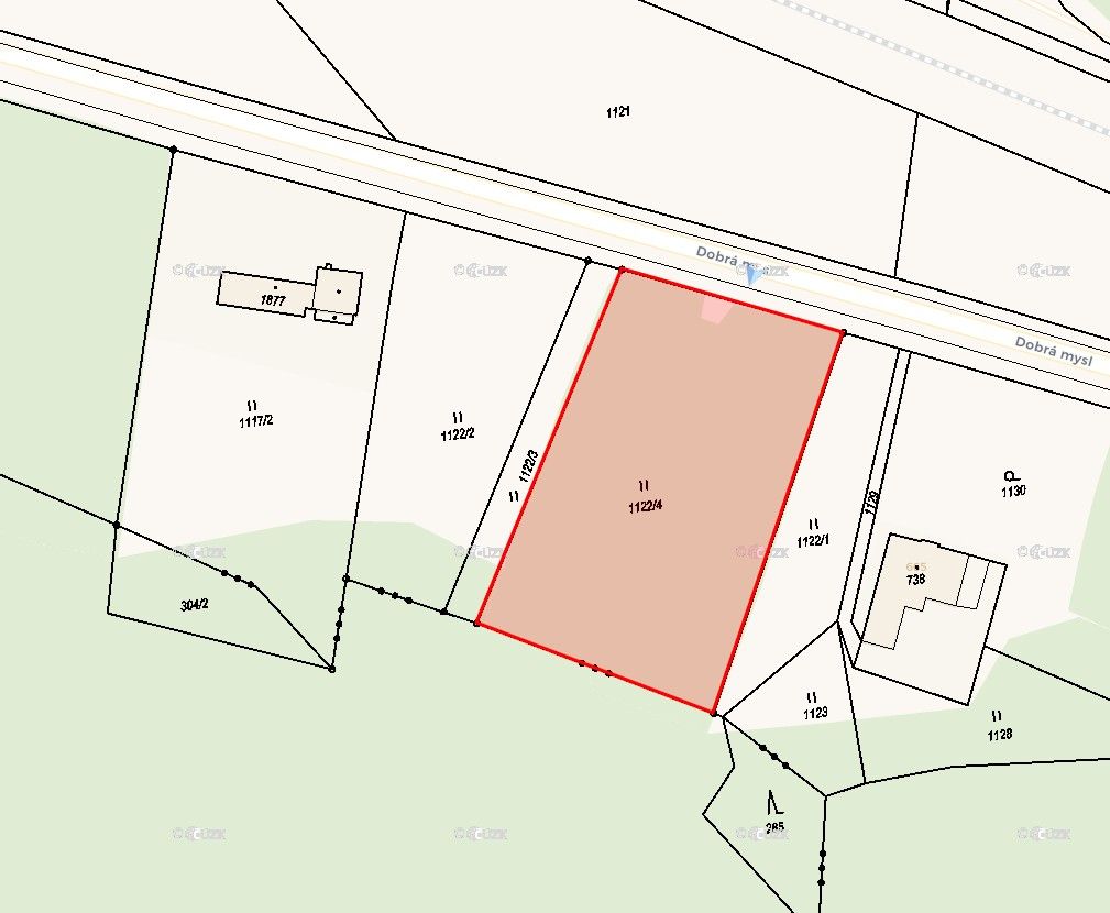 Prodej komerční pozemek - Dobrá mysl, Hostinné, 2 823 m²