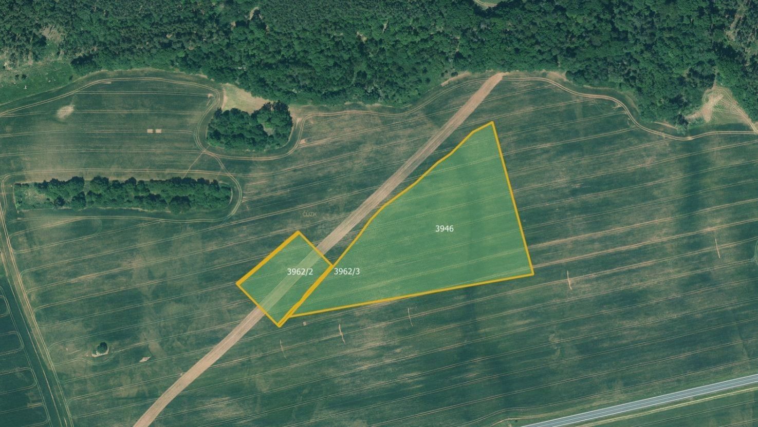 Zemědělské pozemky, Stebno, Kryry, 26 752 m²