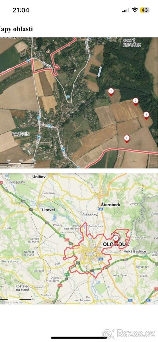 Prodej zemědělský pozemek - Olomouc, 779 00