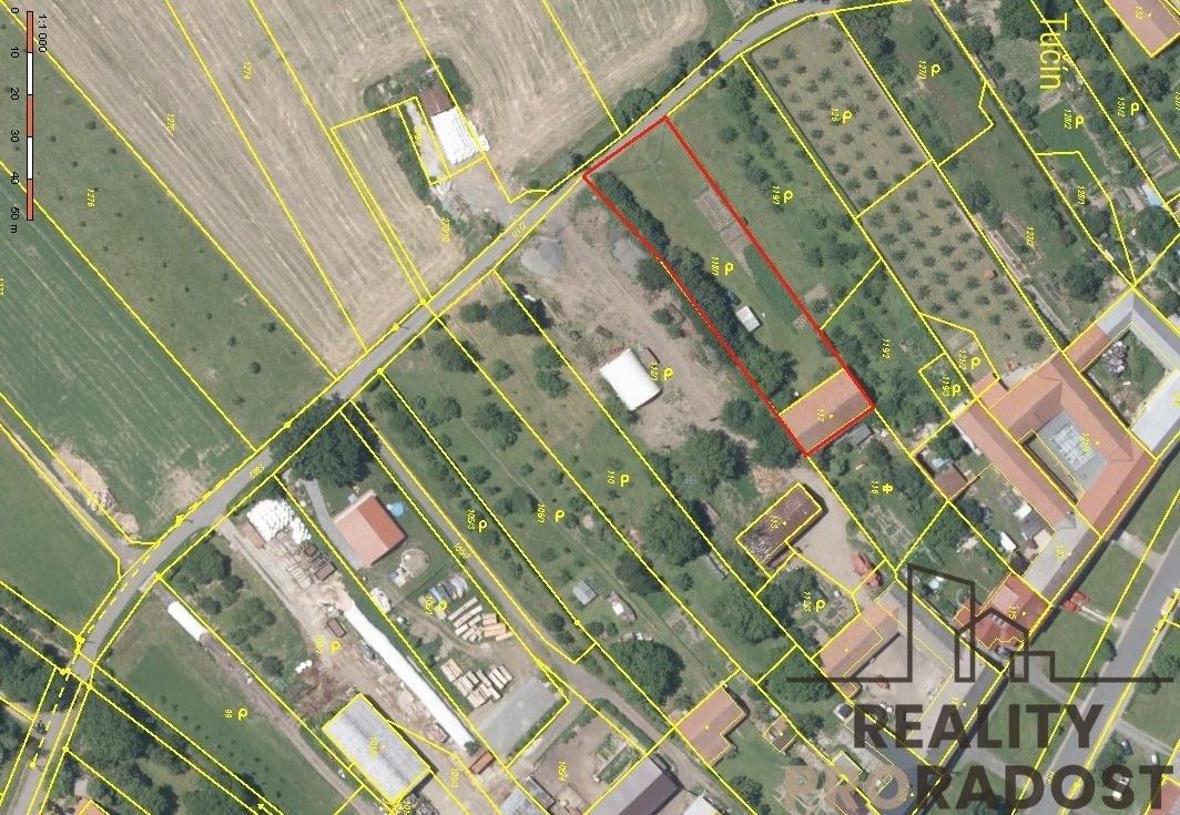 Pozemky pro bydlení, Tučín, 1 769 m²