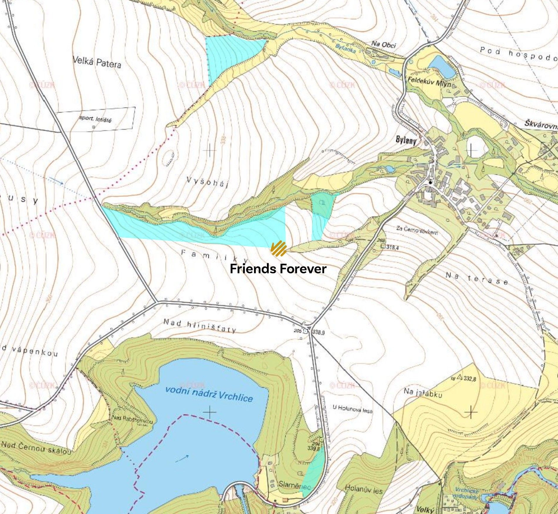 Zemědělské pozemky, Bylany, Miskovice, 94 510 m²