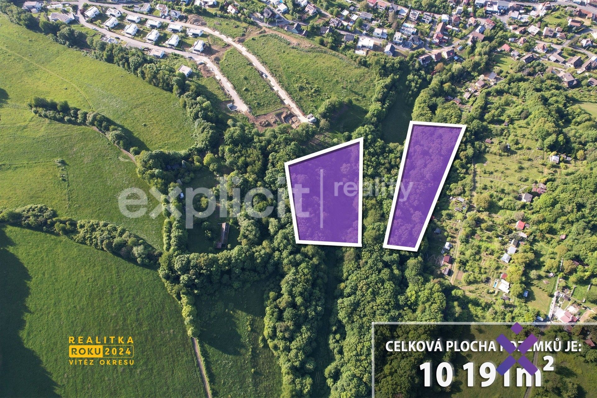 Prodej les - Mařinková, Zlín, 10 191 m²
